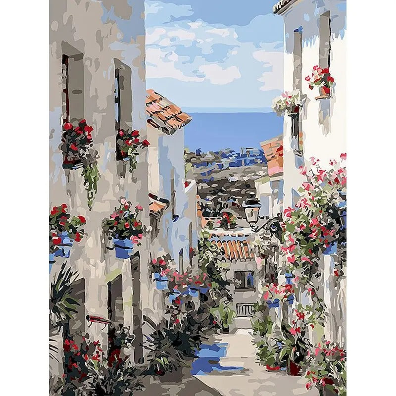 Mediterranean Alley – Paint by Numbers Kit